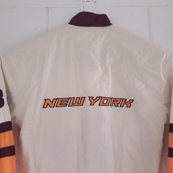 NEW Pretty Little Thing Off White Oversized Racer Bomber Jacket Snap Button Sz M - Picture 16 of 16